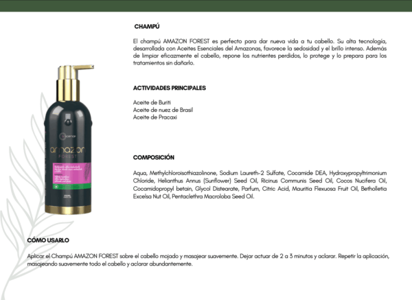 Champú Restauracion Capilar Amazon Foret<span style="color: #000">™</span>