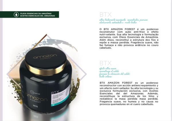 BTX Alisado Orgânico Amazon Forest 1Kg<span style="color: #000">™</span>